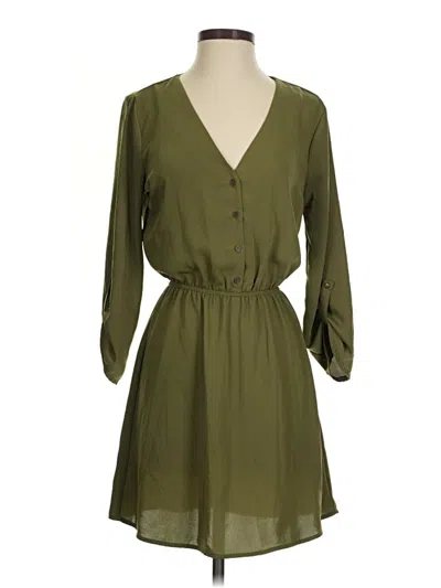 Pre-owned Forever 21 Casual Dress In Green