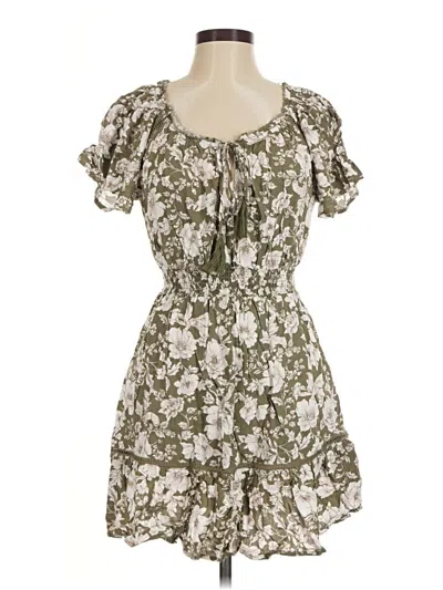 Pre-owned Forever 21 Casual Dress In Green