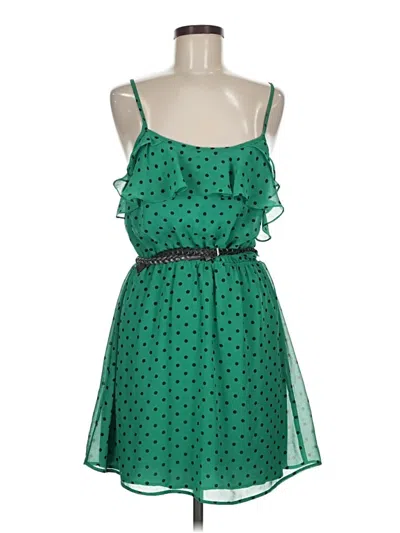 Pre-owned Forever 21 Casual Dress In Green