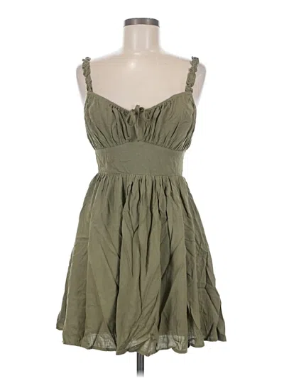 Pre-owned Forever 21 Casual Dress In Green