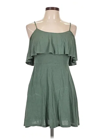 Pre-owned Forever 21 Casual Dress In Green