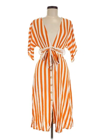 Pre-owned Forever 21 Casual Dress In Orange