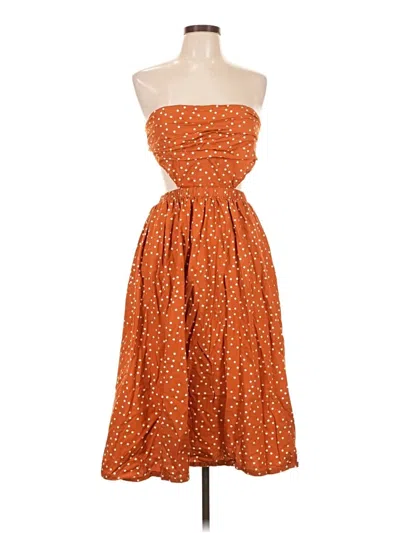 Pre-owned Forever 21 Casual Dress In Orange