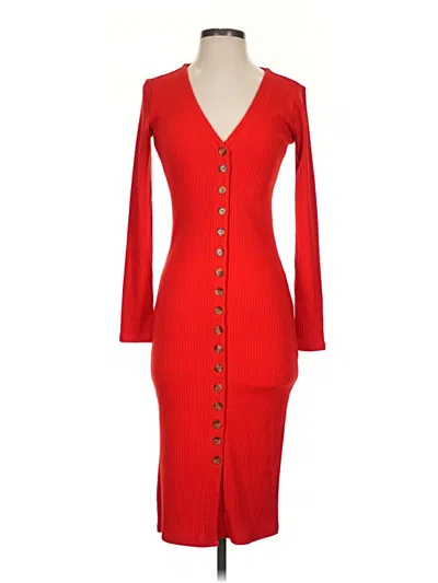 Pre-owned Forever 21 Casual Dress In Red