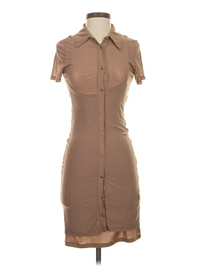 Pre-owned Forever 21 Casual Dress In Tan
