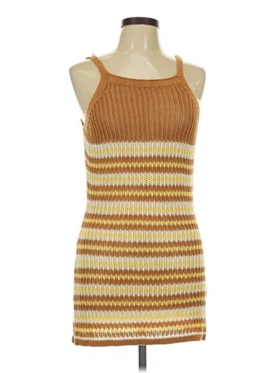 Pre-owned Forever 21 Casual Dress In Tan