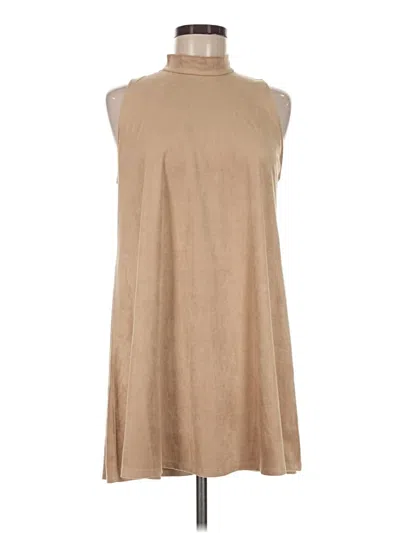 Pre-owned Forever 21 Casual Dress In Tan