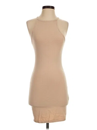 Pre-owned Forever 21 Casual Dress In Tan