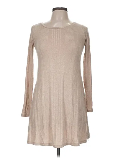 Pre-owned Forever 21 Casual Dress In Tan