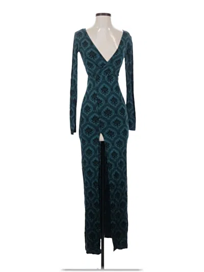 Pre-owned Forever 21 Casual Dress In Teal