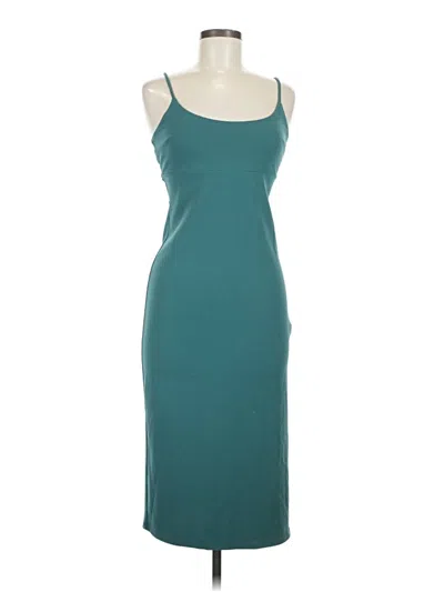 Pre-owned Forever 21 Casual Dress In Teal