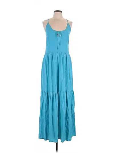 Pre-owned Forever 21 Casual Dress In Teal