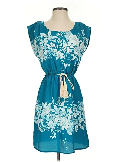 Pre-owned Forever 21 Casual Dress In Teal