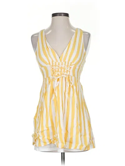 Pre-owned Forever 21 Casual Dress In Yellow