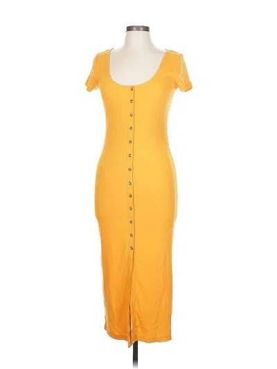 Pre-owned Forever 21 Casual Dress In Yellow