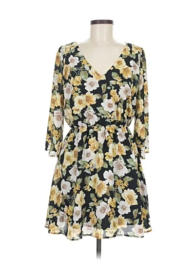 Pre-owned Forever 21 Casual Dress In Yellow