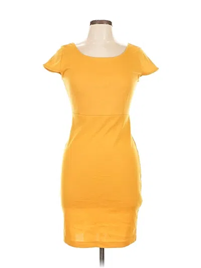 Pre-owned Forever 21 Casual Dress In Yellow