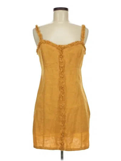 Pre-owned Forever 21 Casual Dress In Yellow