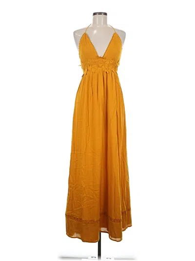 Pre-owned Forever 21 Casual Dress In Yellow