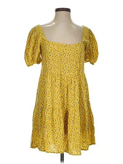 Pre-owned Forever 21 Casual Dress In Yellow