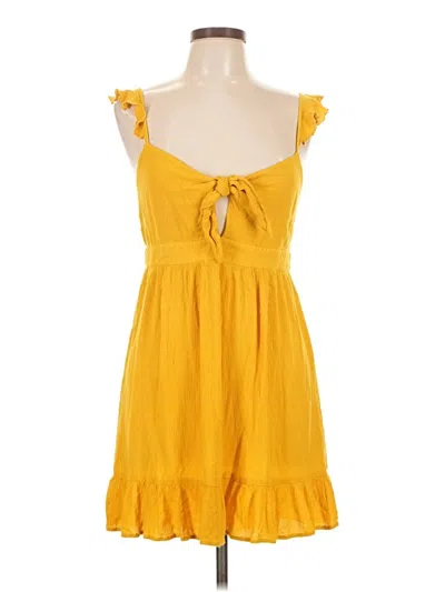 Pre-owned Forever 21 Casual Dress In Yellow