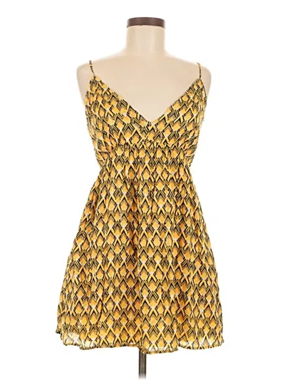 Pre-owned Forever 21 Casual Dress In Yellow