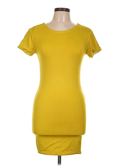 Pre-owned Forever 21 Casual Dress In Yellow