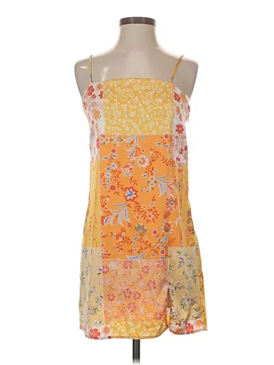Pre-owned Forever 21 Casual Dress In Yellow