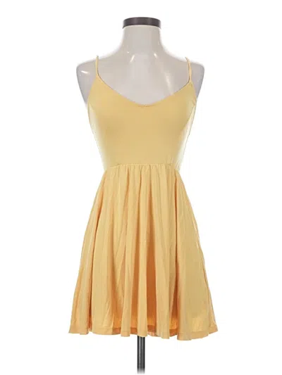 Pre-owned Forever 21 Casual Dress In Yellow