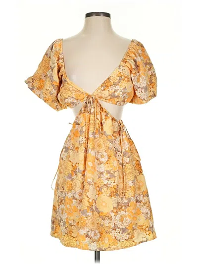 Pre-owned Forever 21 Casual Dress In Yellow