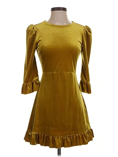 Pre-owned Forever 21 Casual Dress In Yellow