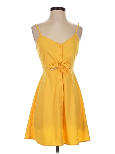 Pre-owned Forever 21 Casual Dress In Yellow
