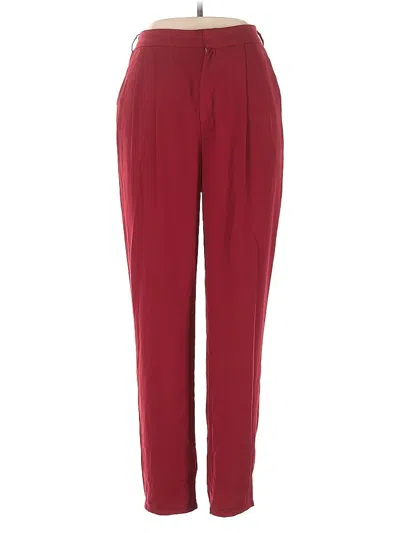 Pre-owned Forever 21 Casual Pants In Burgundy
