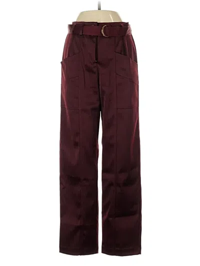 Pre-owned Forever 21 Casual Pants In Burgundy