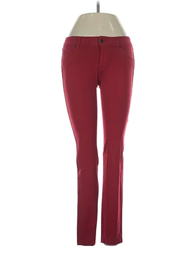 Pre-owned Forever 21 Casual Pants In Burgundy