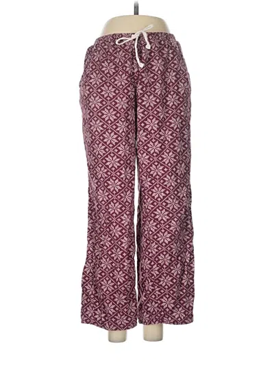 Pre-owned Forever 21 Casual Pants In Burgundy