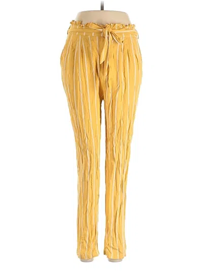 Pre-owned Forever 21 Casual Pants In Yellow