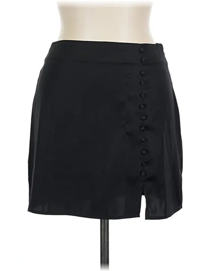 Pre-owned Forever 21 Casual Skirt In Black
