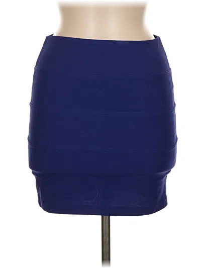 Pre-owned Forever 21 Casual Skirt In Blue