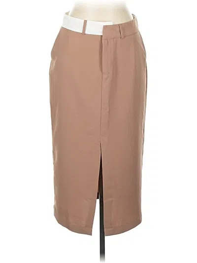 Pre-owned Forever 21 Casual Skirt In Brown