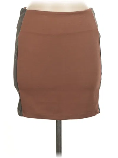 Pre-owned Forever 21 Casual Skirt In Brown