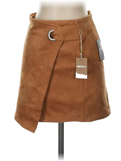 Forever 21 Casual Skirt In Brown