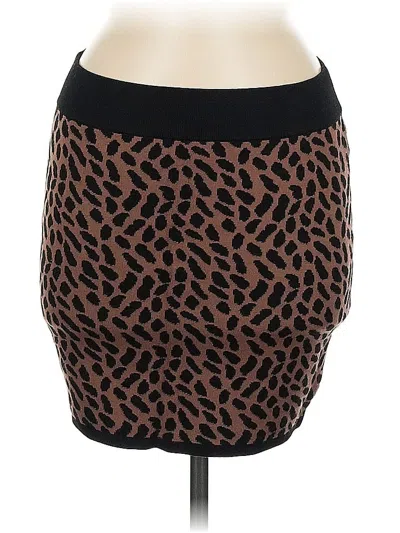 Pre-owned Forever 21 Casual Skirt In Brown