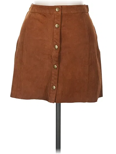 Pre-owned Forever 21 Casual Skirt In Brown