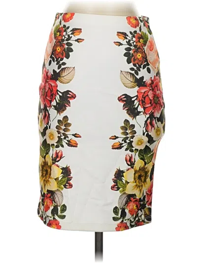 Pre-owned Forever 21 Casual Skirt In Ivory