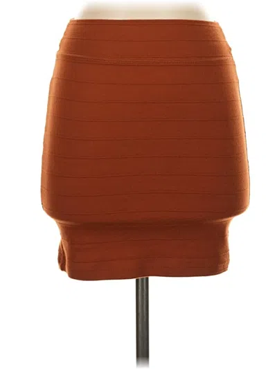 Pre-owned Forever 21 Casual Skirt In Orange