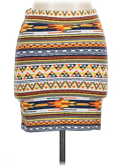 Pre-owned Forever 21 Casual Skirt In Orange