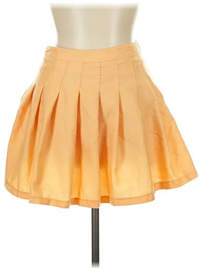 Pre-owned Forever 21 Casual Skirt In Orange