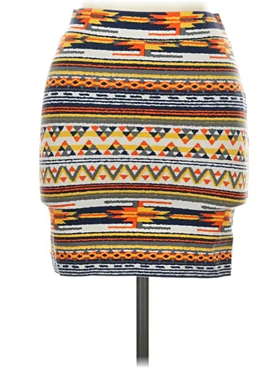 Pre-owned Forever 21 Casual Skirt In Orange