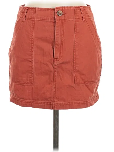 Pre-owned Forever 21 Casual Skirt In Orange